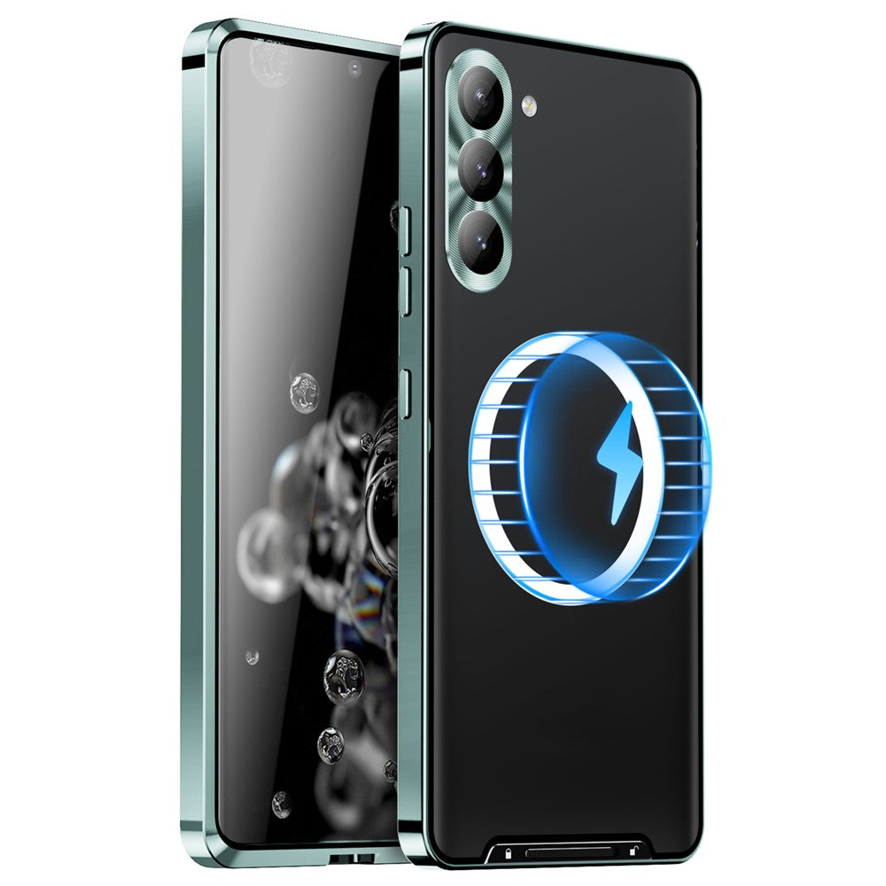 Galaxy S24 Plus magnetische Hülle mit Metallkante & Kameraschutz