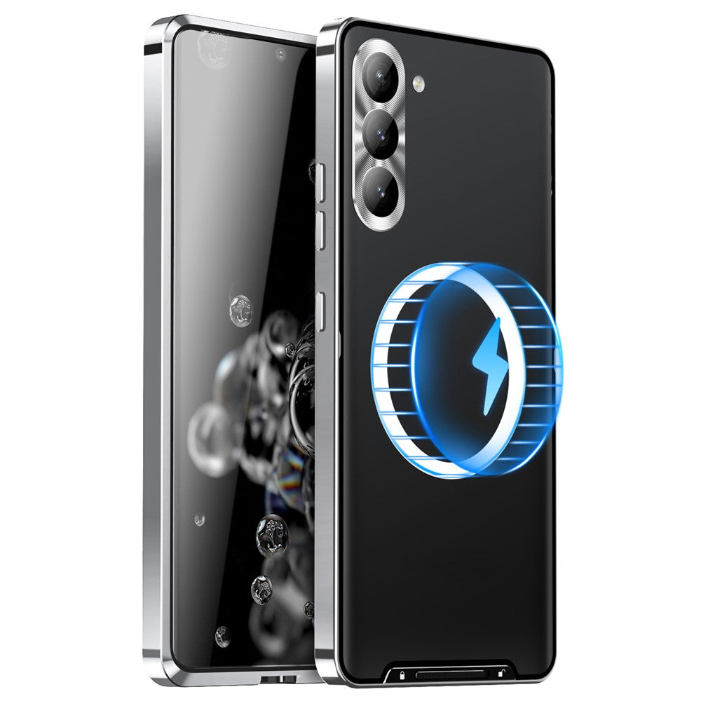 Galaxy S24 Plus magnetische Hülle mit Metallkante & Kameraschutz
