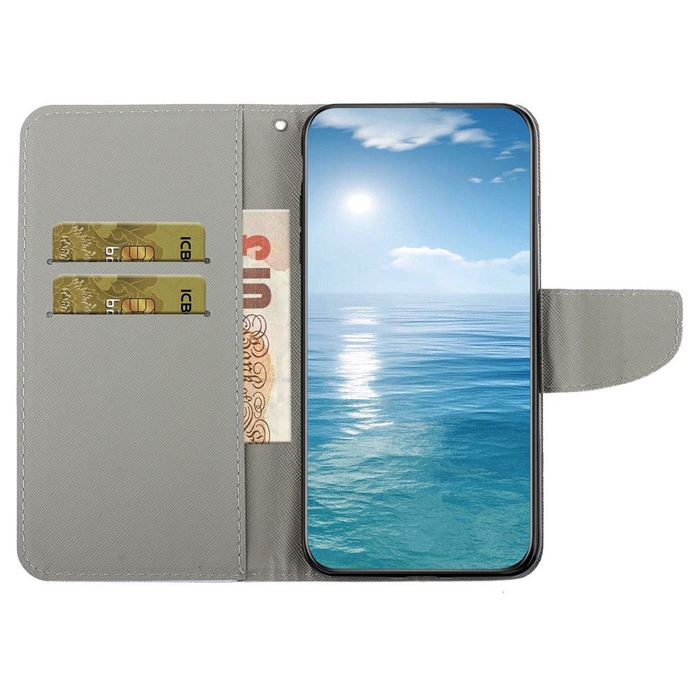 Galaxy S25 Plus / S24 Plus Wallet-Hülle – Musterdruck, mit Ständer & Riemen