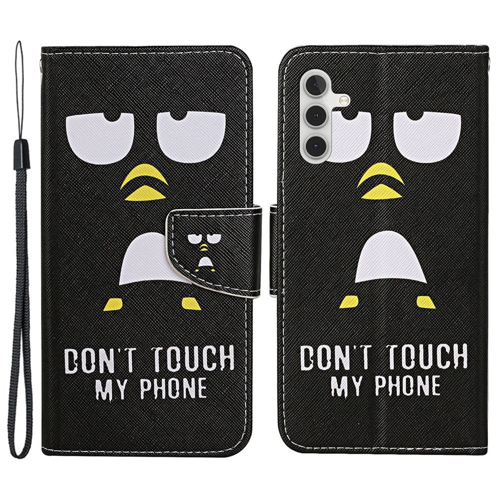 Galaxy S25 Plus / S24 Plus Wallet-Hülle – Musterdruck, mit Ständer & Riemen