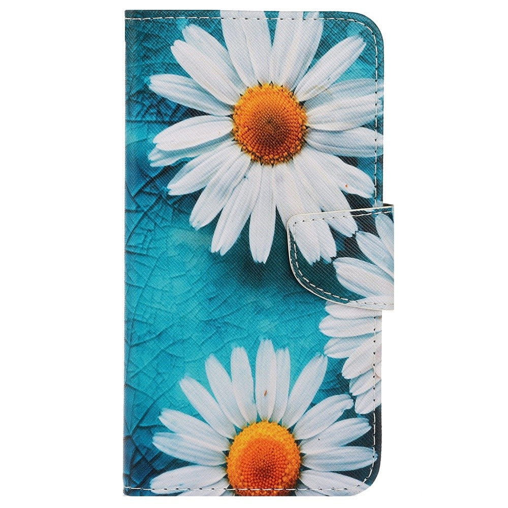 Galaxy S25 / S24 Wallet-Hülle – Musterdruck, mit Ständer & Riemen