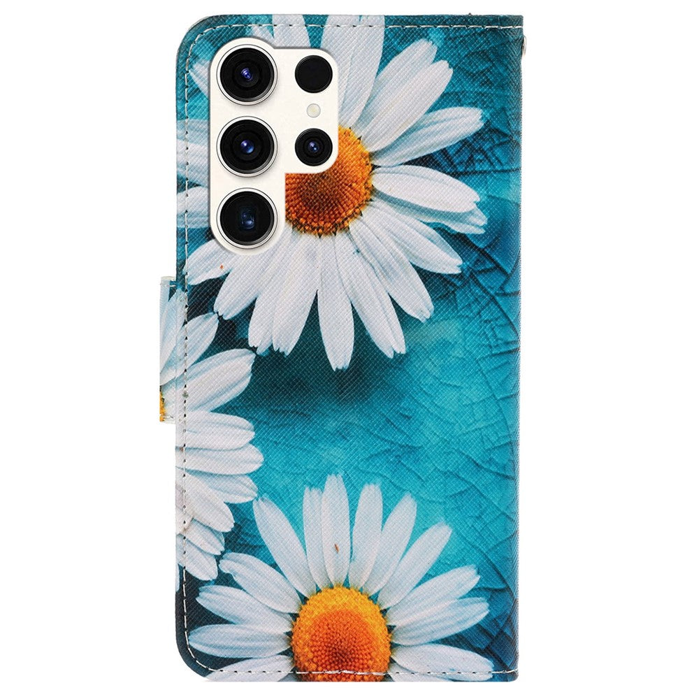 Galaxy S24 Ultra Wallet-Hülle – Musterdruck, mit Ständer & Riemen