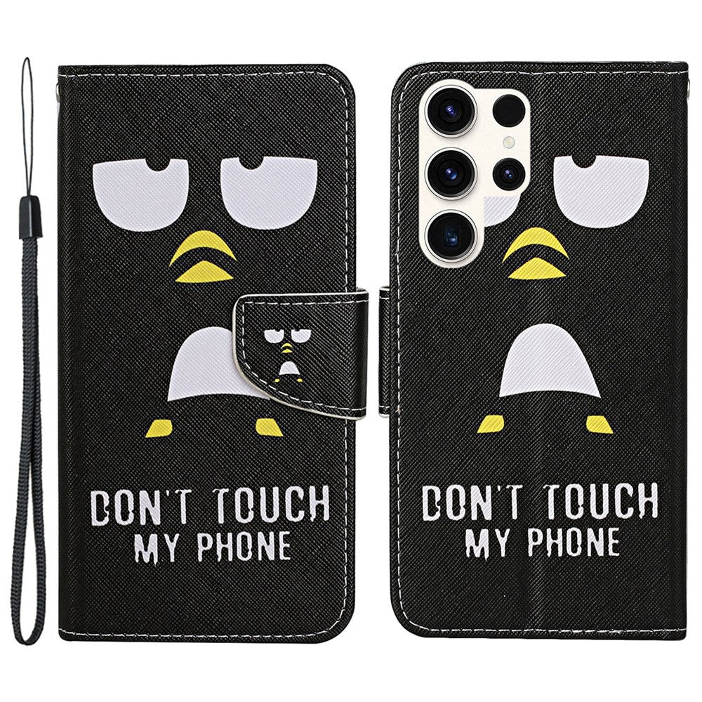 Galaxy S24 Ultra Wallet-Hülle – Musterdruck, mit Ständer & Riemen