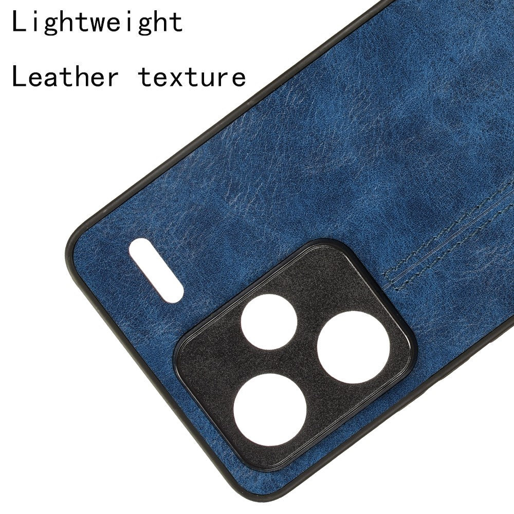 For Xiaomi Redmi Note 13 Pro+ 5G Phone Case Cowhide Texture Impact Absorption Cover