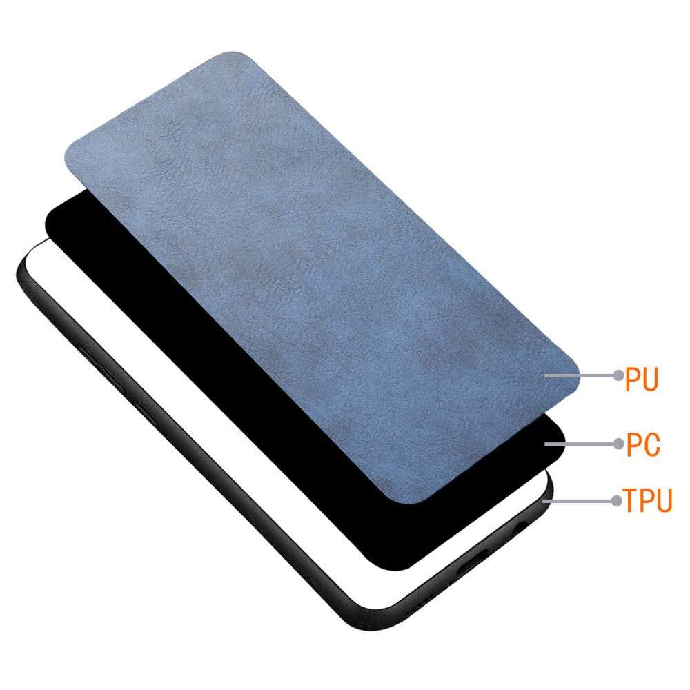 For Xiaomi Redmi Note 13 Pro+ 5G Phone Case Cowhide Texture Impact Absorption Cover