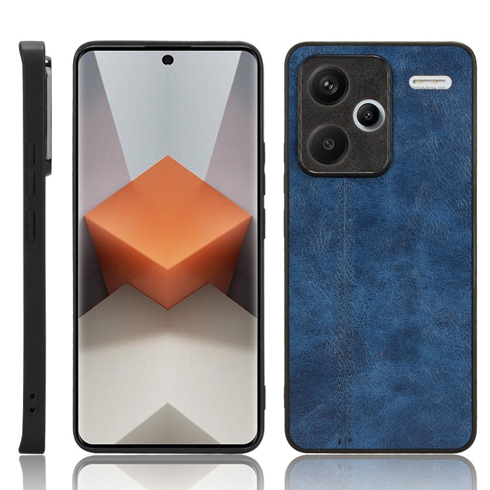 For Xiaomi Redmi Note 13 Pro+ 5G Phone Case Cowhide Texture Impact Absorption Cover