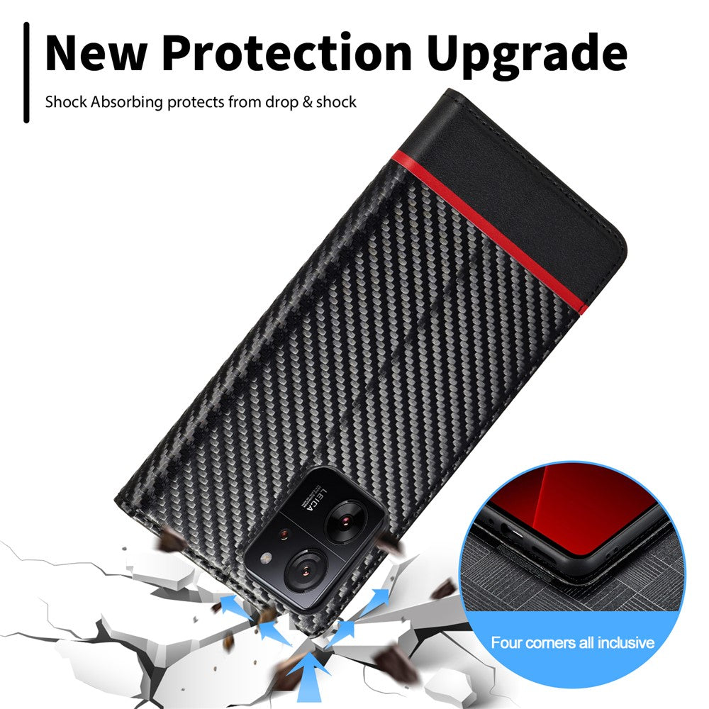 LC.IMEEKE For Xiaomi 13T / 13T Pro / Redmi K60 Ultra Case TPU+PU Leather Phone Wallet Cover