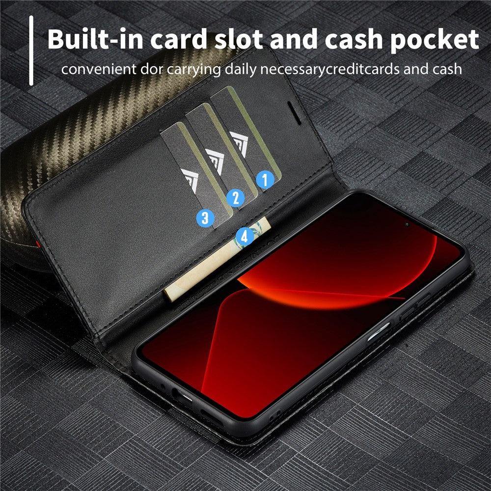 LC.IMEEKE For Xiaomi 13T / 13T Pro / Redmi K60 Ultra Case TPU+PU Leather Phone Wallet Cover
