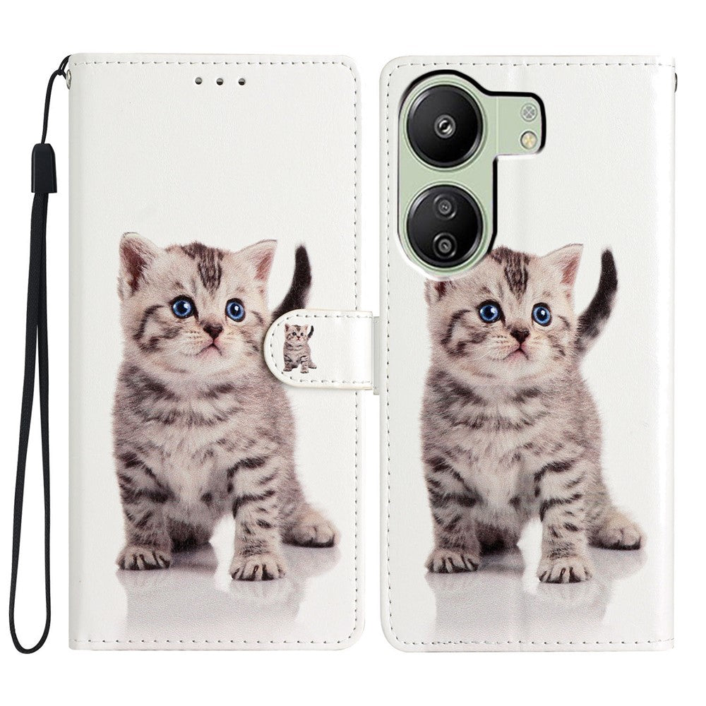 For Xiaomi Redmi 13C 4G / Poco C65 4G Leather Case with Card Pocket
