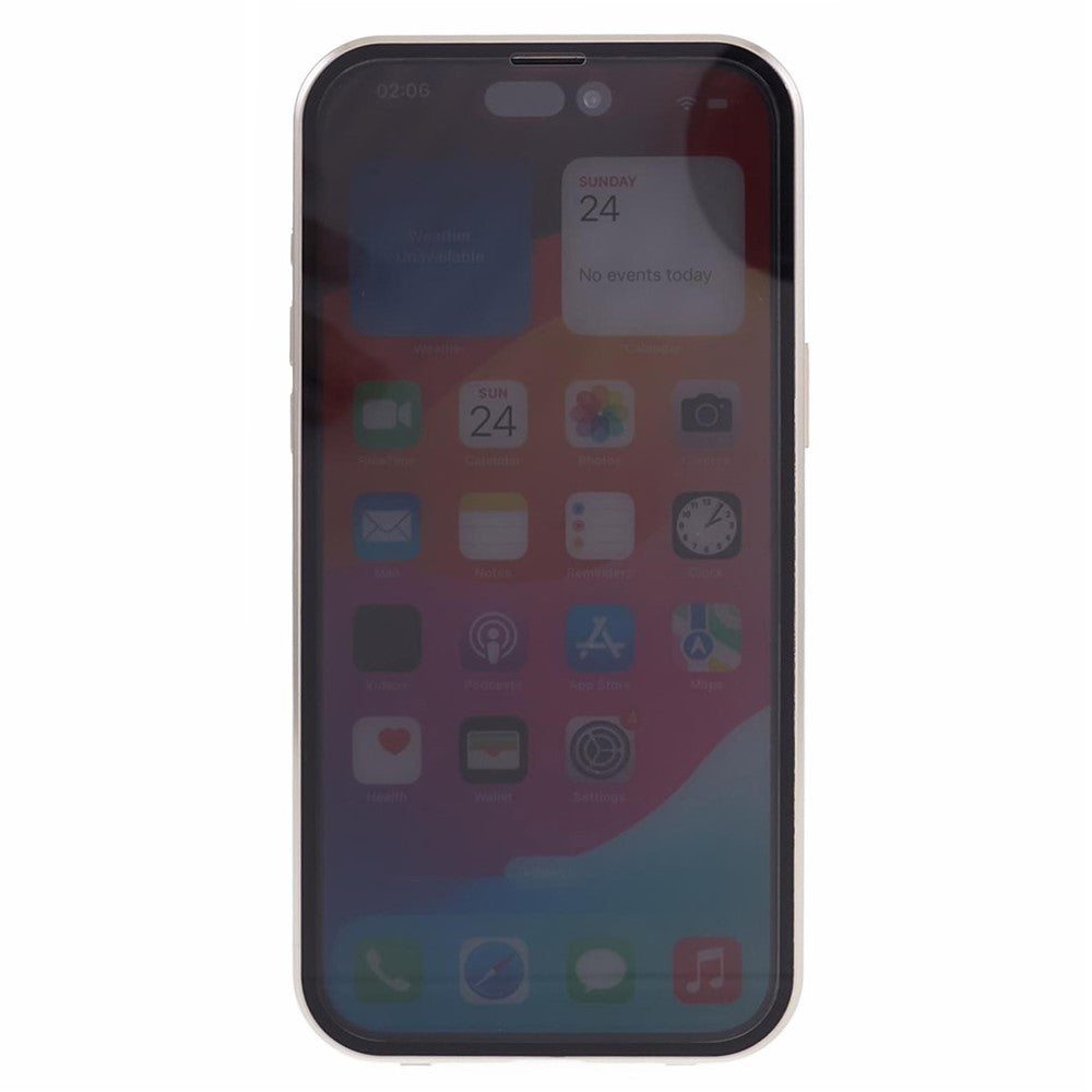 iPhone 13 Pro Magnet-Hülle – Anti-Peep – Doppelseitiges Glas