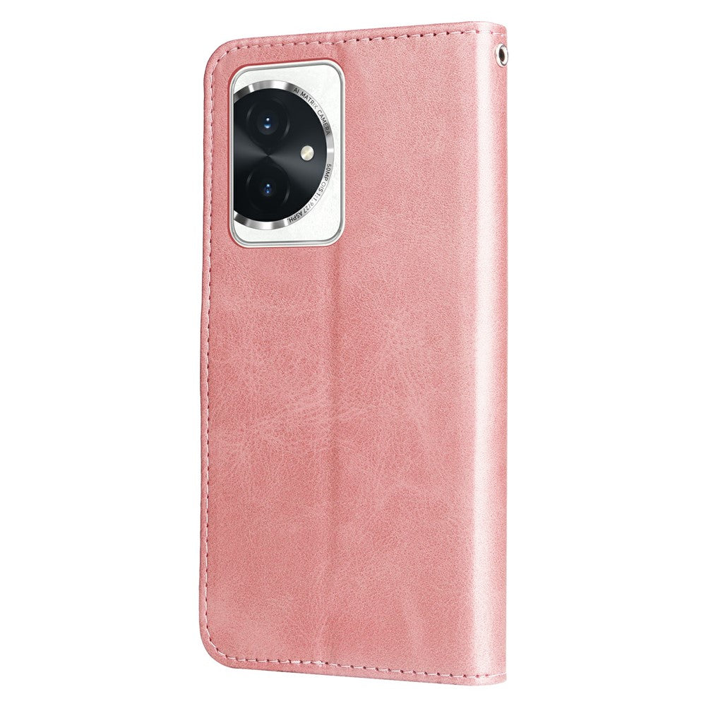 For Honor 100 5G Zipper Phone Case Calfskin Texture Wallet Phone Cover
