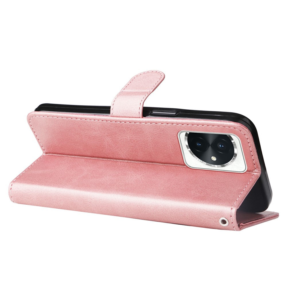 For Honor 100 5G Zipper Phone Case Calfskin Texture Wallet Phone Cover