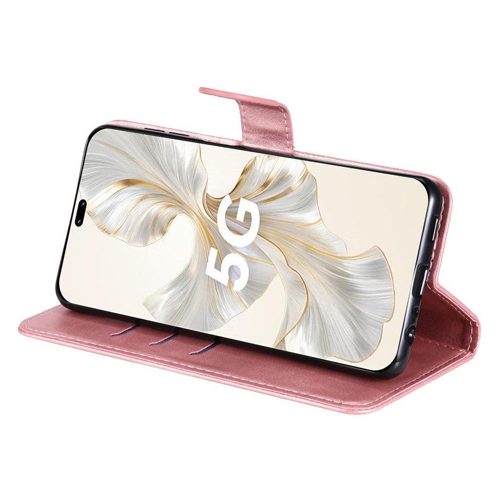 For Honor 100 Pro 5G Calfskin Zipper Case Wallet Leather Phone Cover