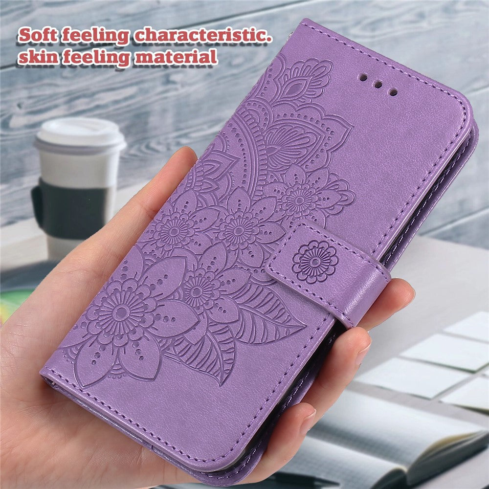 For Honor 100 5G Case Floral Pattern PU Leather Wallet Stand Phone Cover