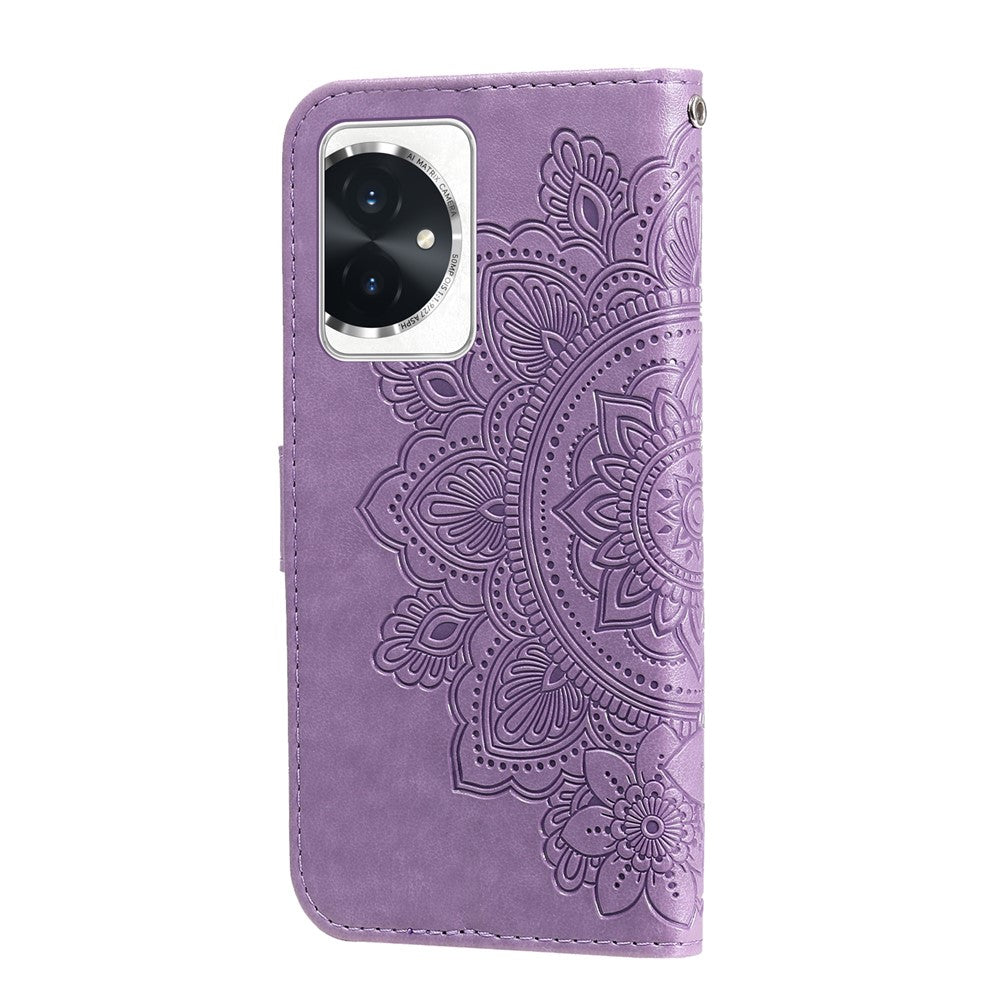 For Honor 100 5G Case Floral Pattern PU Leather Wallet Stand Phone Cover