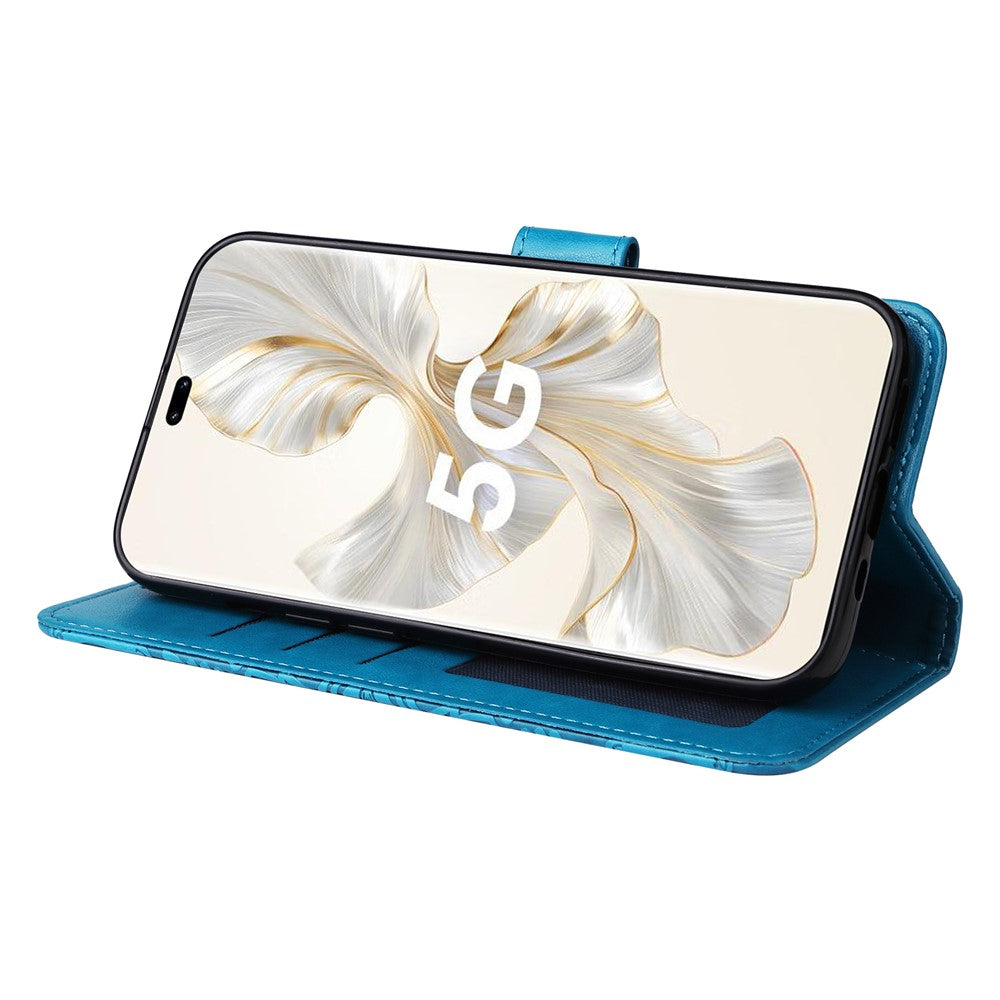 For Honor 100 Pro 5G Sunflower Wallet Case PU Leather Phone Cover