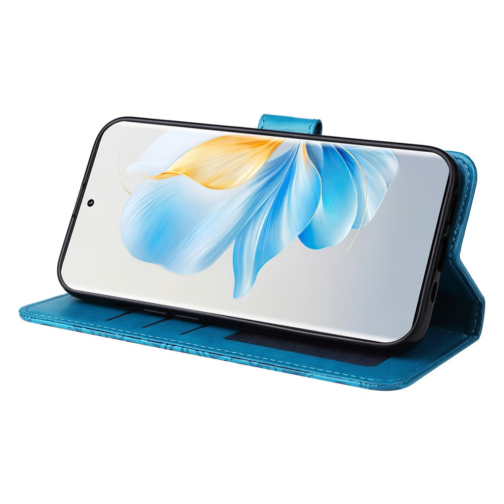 For Honor 100 5G Sunflower Leather Case Phone Cover Wallet Stand