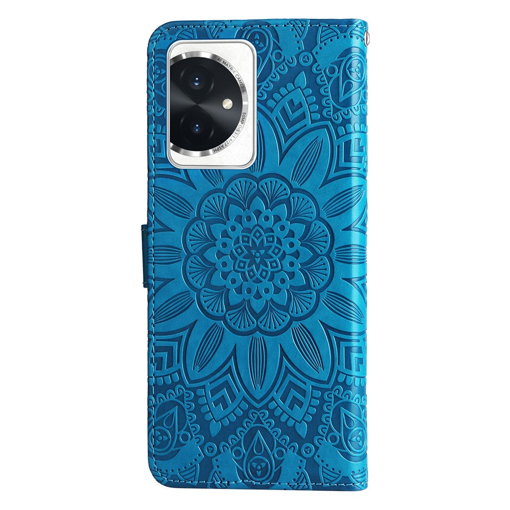 For Honor 100 5G Sunflower Leather Case Phone Cover Wallet Stand