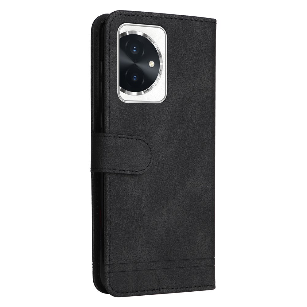 For Honor 100 5G Leather Wallet Cases Skin Touch Phone Cover Stand with Strap