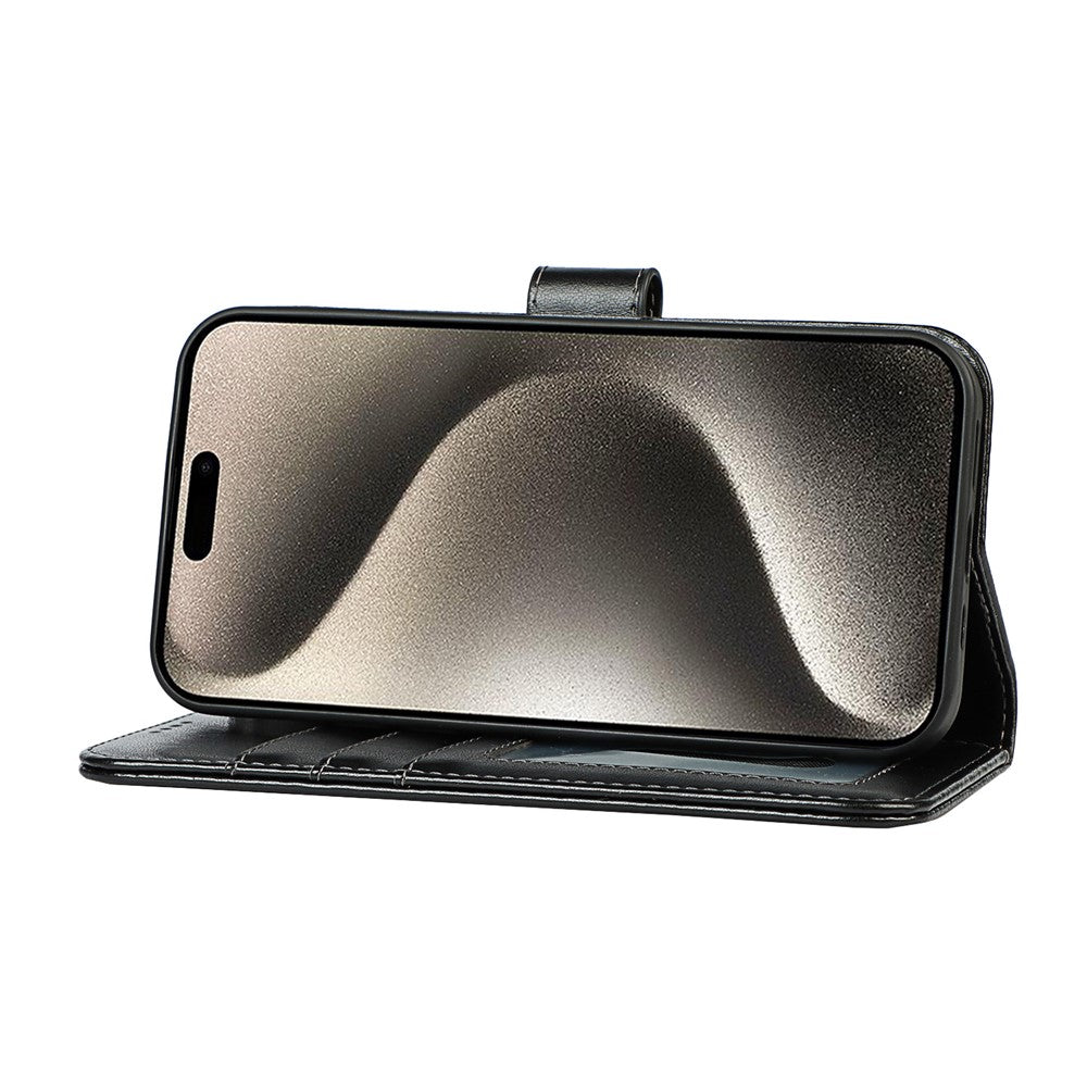 iPhone 15 Pro Max Wallet-Hülle – Mit Musterdruck, Kartenfächer & Riemen
