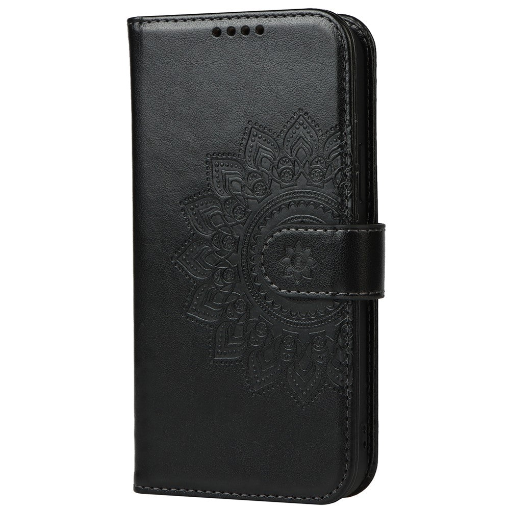 iPhone 15 Pro Max Wallet-Hülle – Mit Musterdruck, Kartenfächer & Riemen