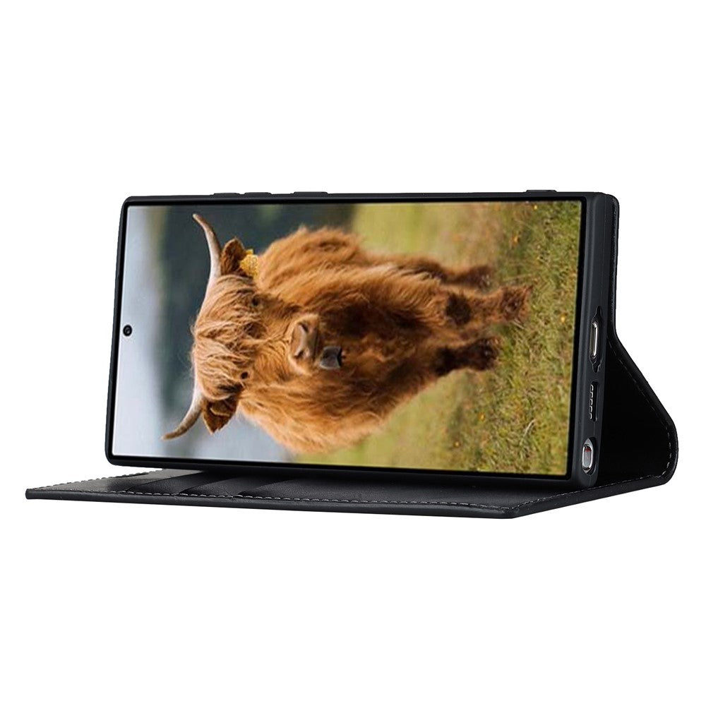 Galaxy S23 Ultra Echtleder-Hülle mit Kartenfach