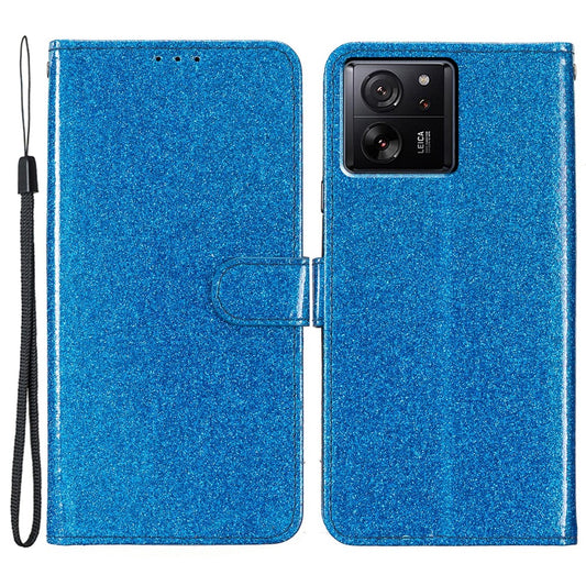 Xiaomi 13T / Xiaomi 13T Pro / Xiaomi Redmi K60 Ultra Handyhülle – 13T Pro / Redmi K60 Ultra Glitzer-Lederhülle mit Brieftaschenständer