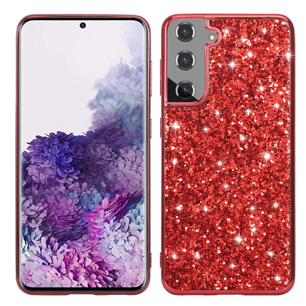 Galaxy S24 Schutzhülle – Funkelnde Glitzer-Rückseite