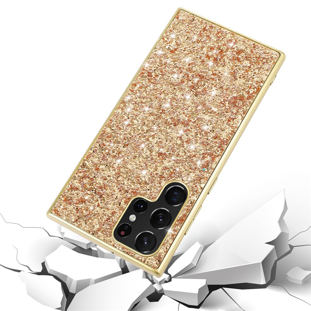 Galaxy S24 Ultra Schutzhülle – Funkelnde Glitzer-Rückseite