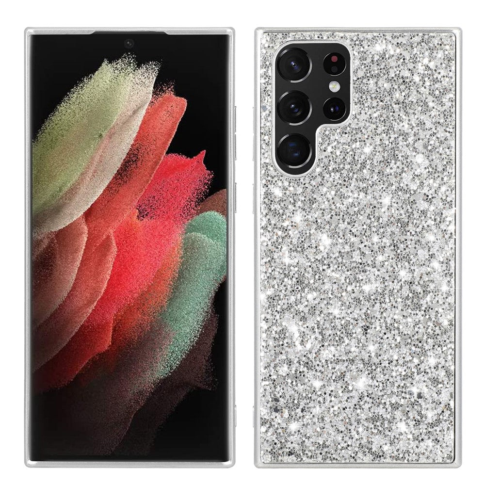 Galaxy S24 Ultra Schutzhülle – Funkelnde Glitzer-Rückseite