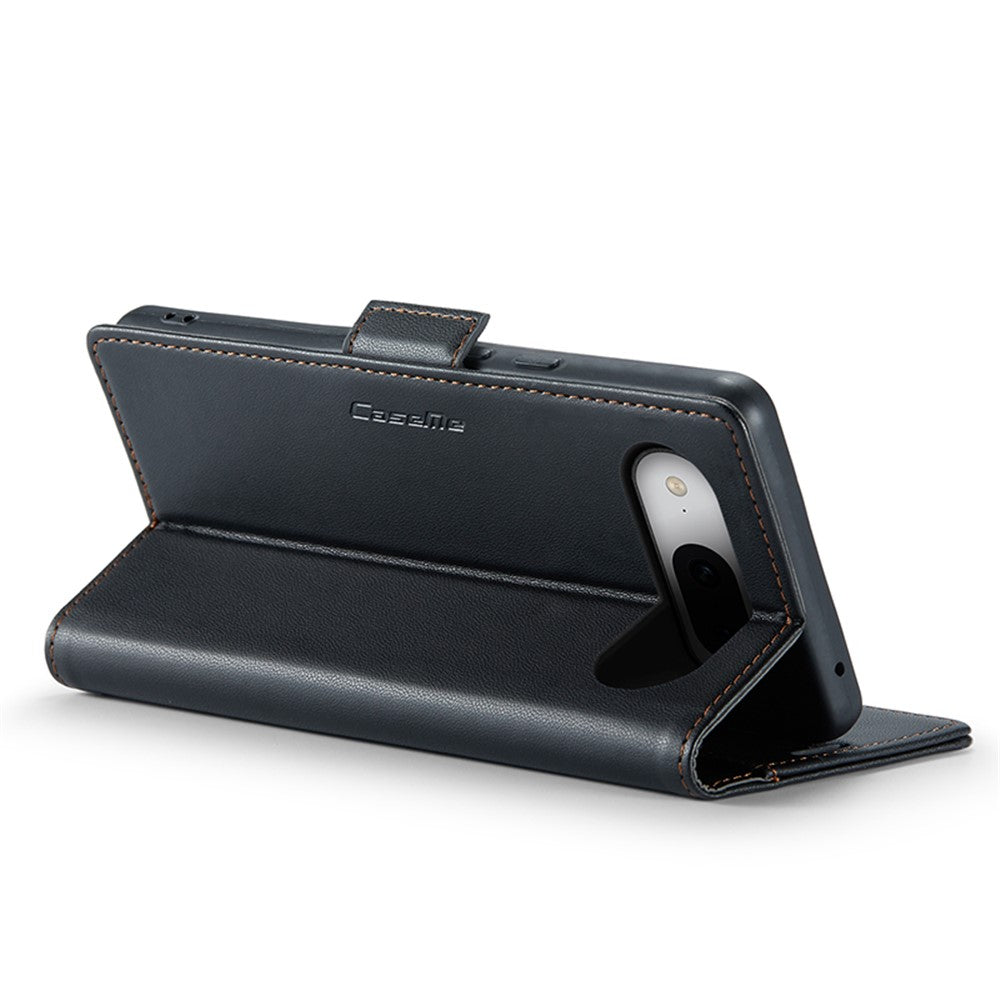 Pixel 8a Glänzende Wallet-Hülle – RFID-Schutz & Ständer