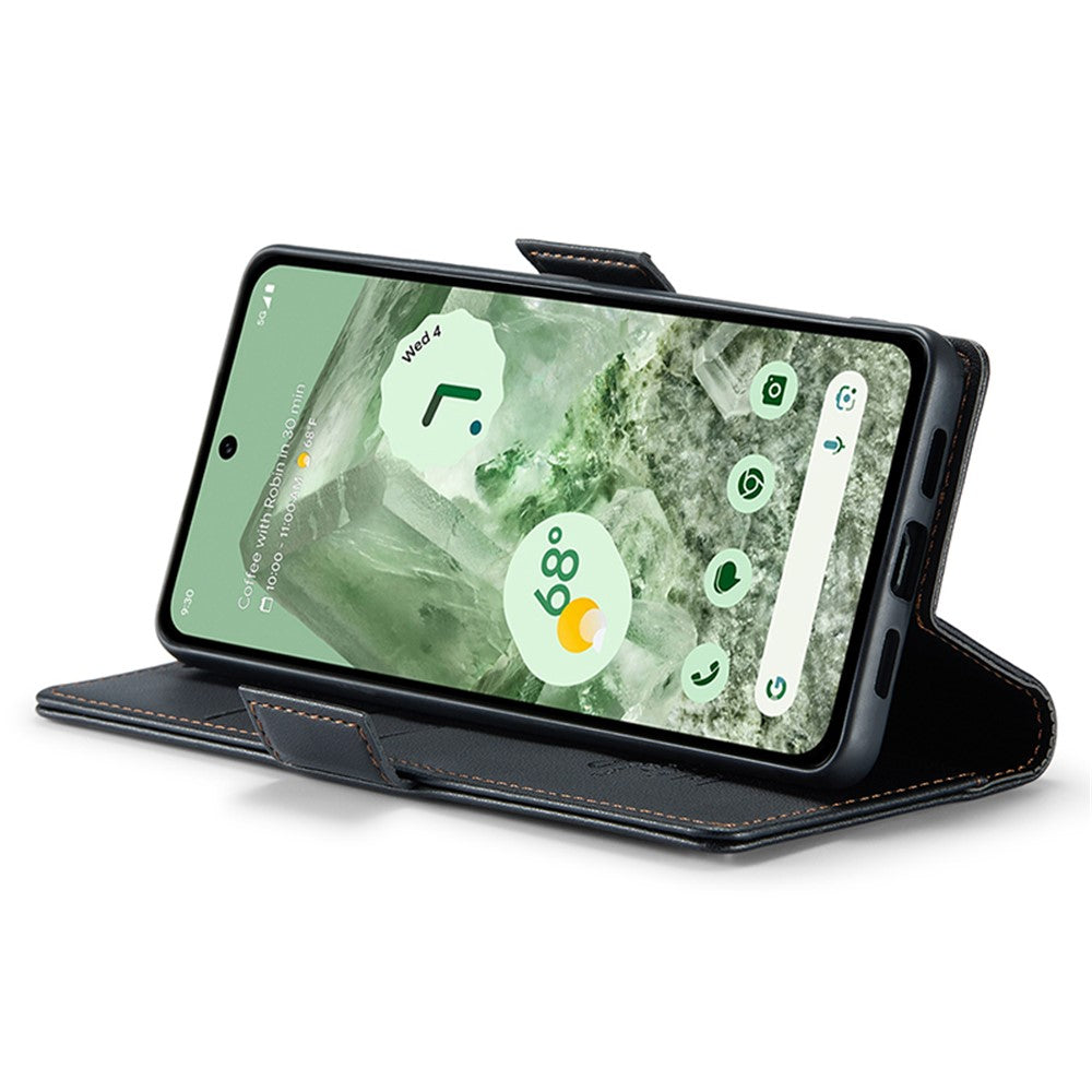Pixel 8a Glänzende Wallet-Hülle – RFID-Schutz & Ständer