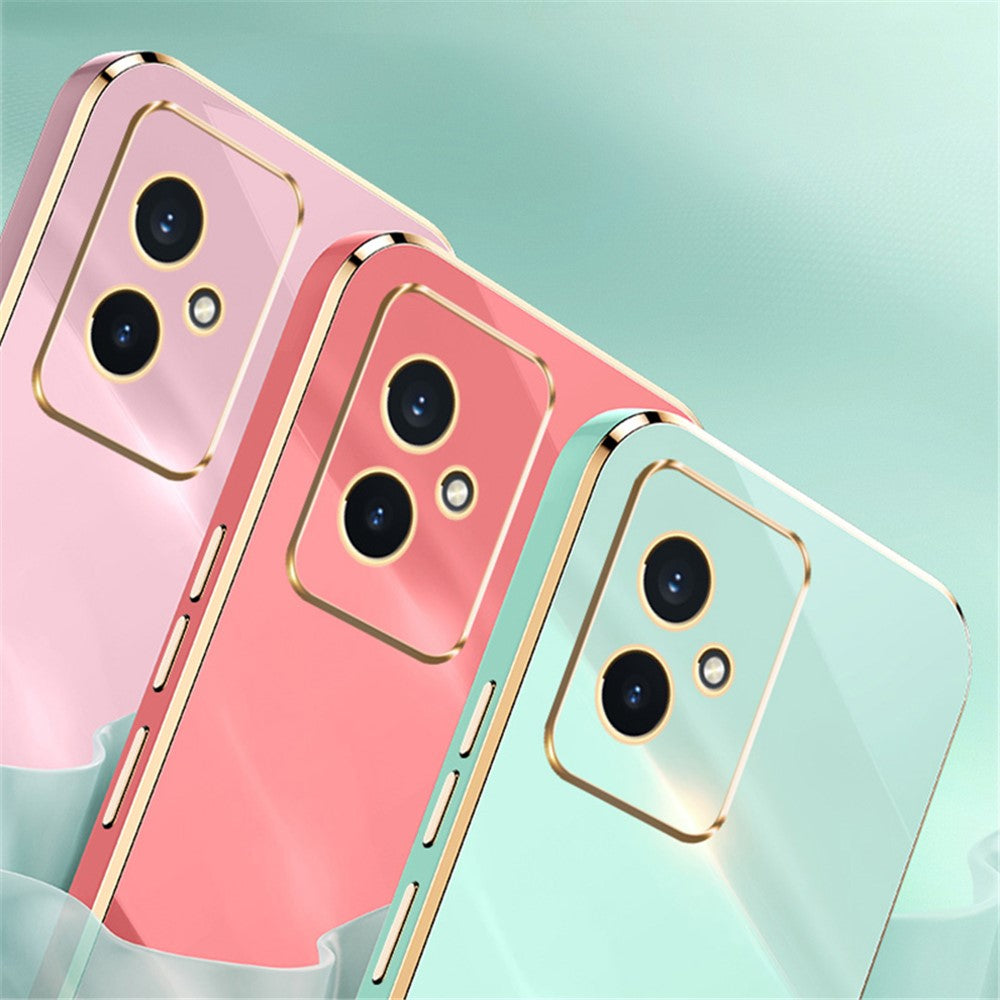 Honor 100 5G Handyhülle – Galvanisierte TPU-Rückseite, kratzfest, mit Ringständer