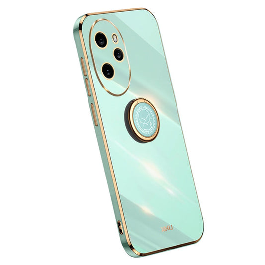 Honor 100 Pro 5G Handyhülle – Galvanisierte TPU-Rückseite, kratzfest, mit Ringständer