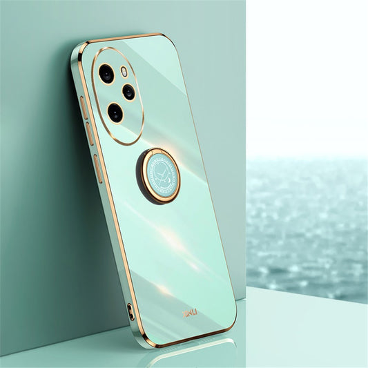 Honor 100 Pro 5G Handyhülle – Galvanisierte TPU-Rückseite, kratzfest, mit Ringständer