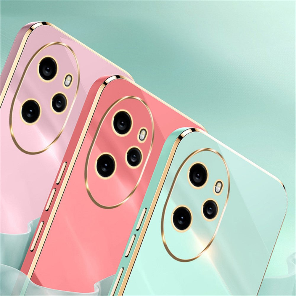 Honor 100 Pro 5G Handyhülle – Galvanisierte TPU-Rückseite, kratzfest, mit Ringständer