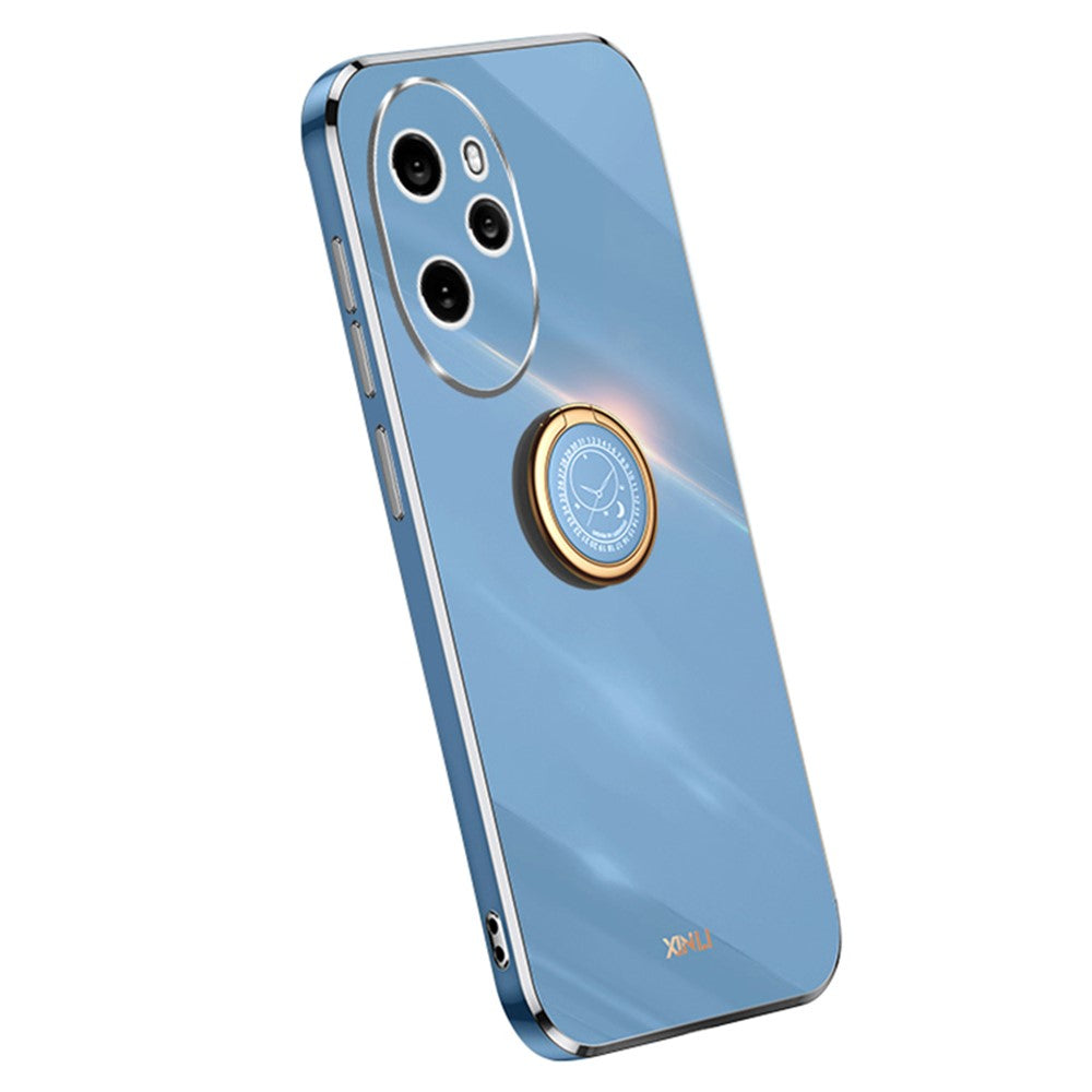 Honor 100 Pro 5G Handyhülle – Galvanisierte TPU-Rückseite, kratzfest, mit Ringständer