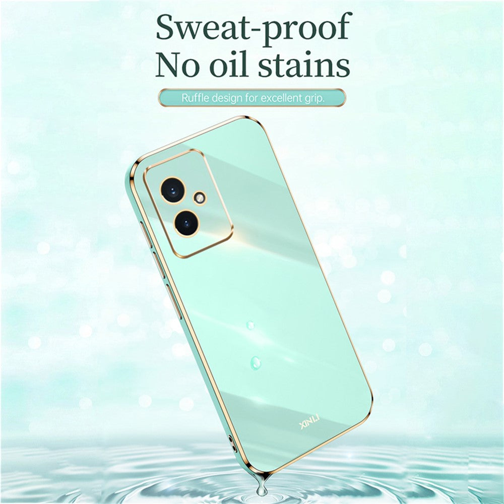 XINLI For Honor 100 5G Phone Case Electroplating Gold Edge Full Camera TPU  Protection