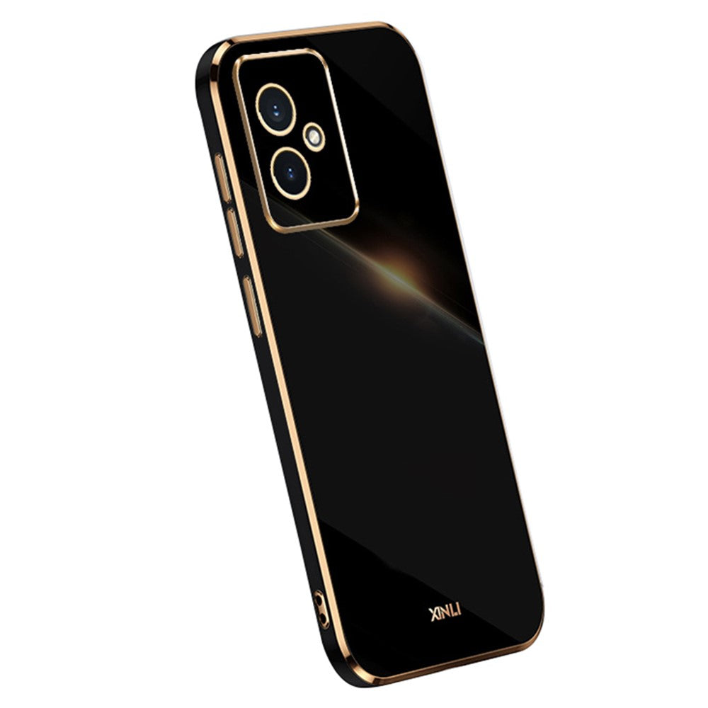 XINLI For Honor 100 5G Phone Case Electroplating Gold Edge Full Camera TPU  Protection