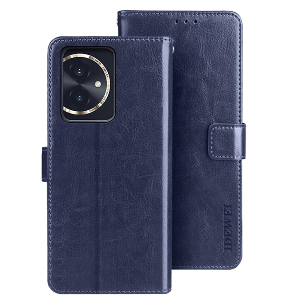 IDEWEI For Honor 100 5G Leather Case Wallet Stand Cover Crazy Horse Pattern