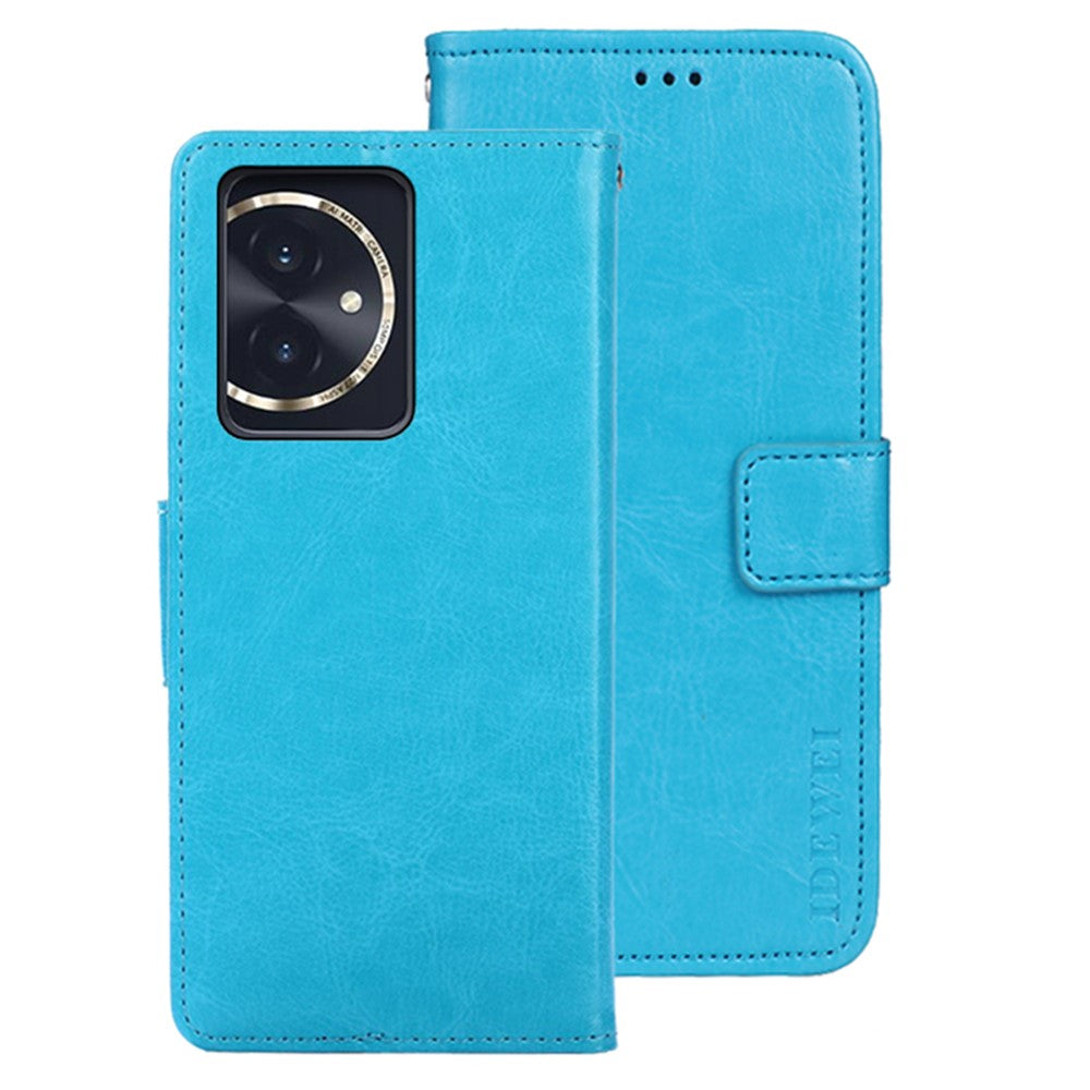 IDEWEI For Honor 100 5G Leather Case Wallet Stand Cover Crazy Horse Pattern