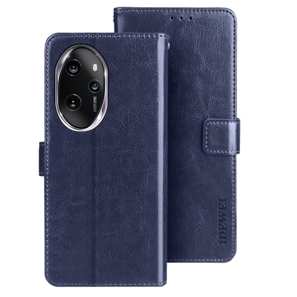 IDEWEI For Honor 100 Pro 5G Flip Leather Case Crazy Horse Pattern Wallet Phone Cover