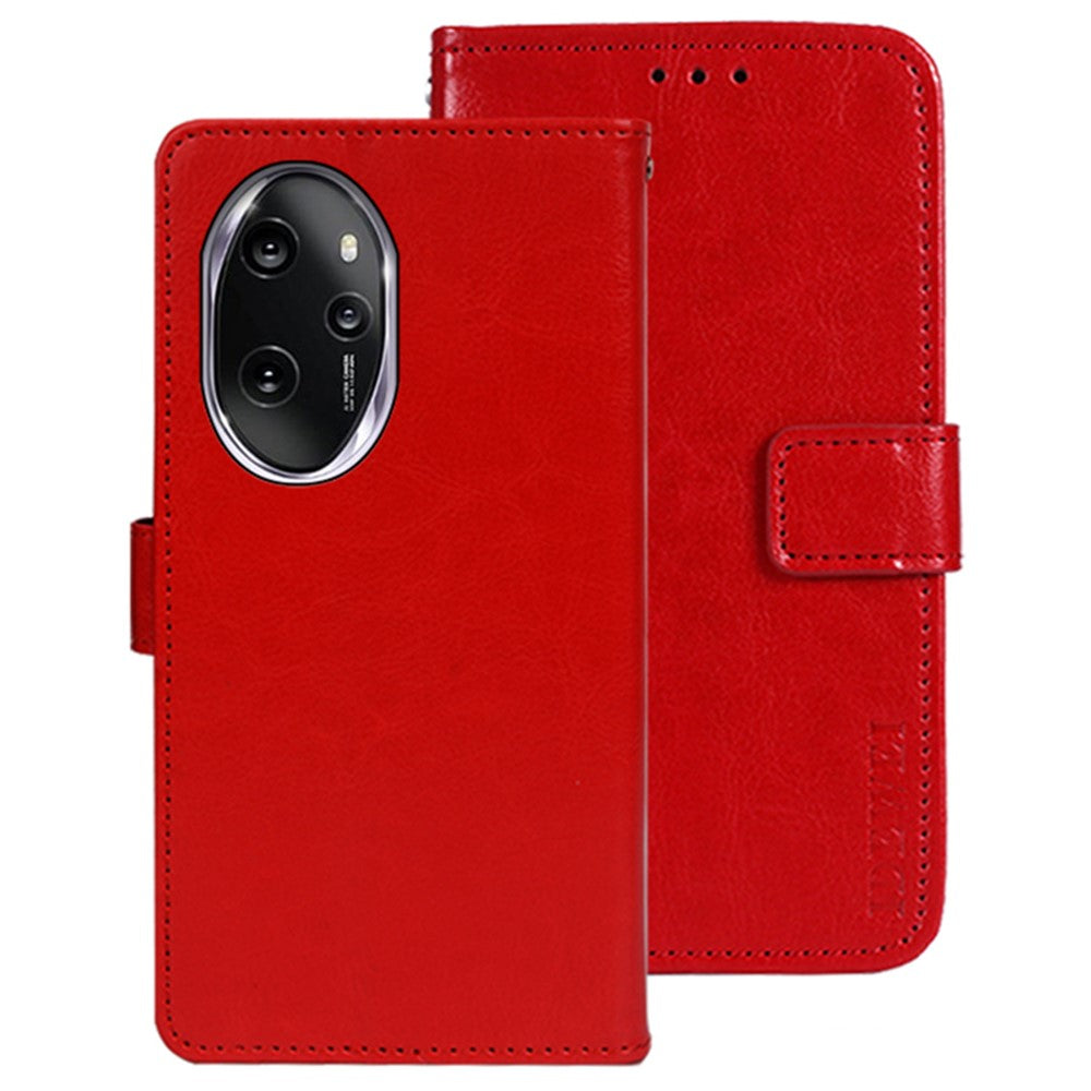 IDEWEI For Honor 100 Pro 5G Flip Leather Case Crazy Horse Pattern Wallet Phone Cover