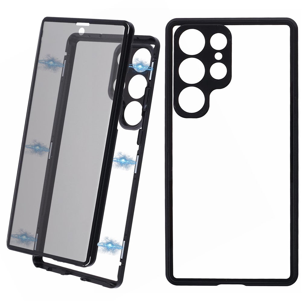 Galaxy S22 Ultra 5G Anti-Spy-Hülle mit gehärtetem Glas