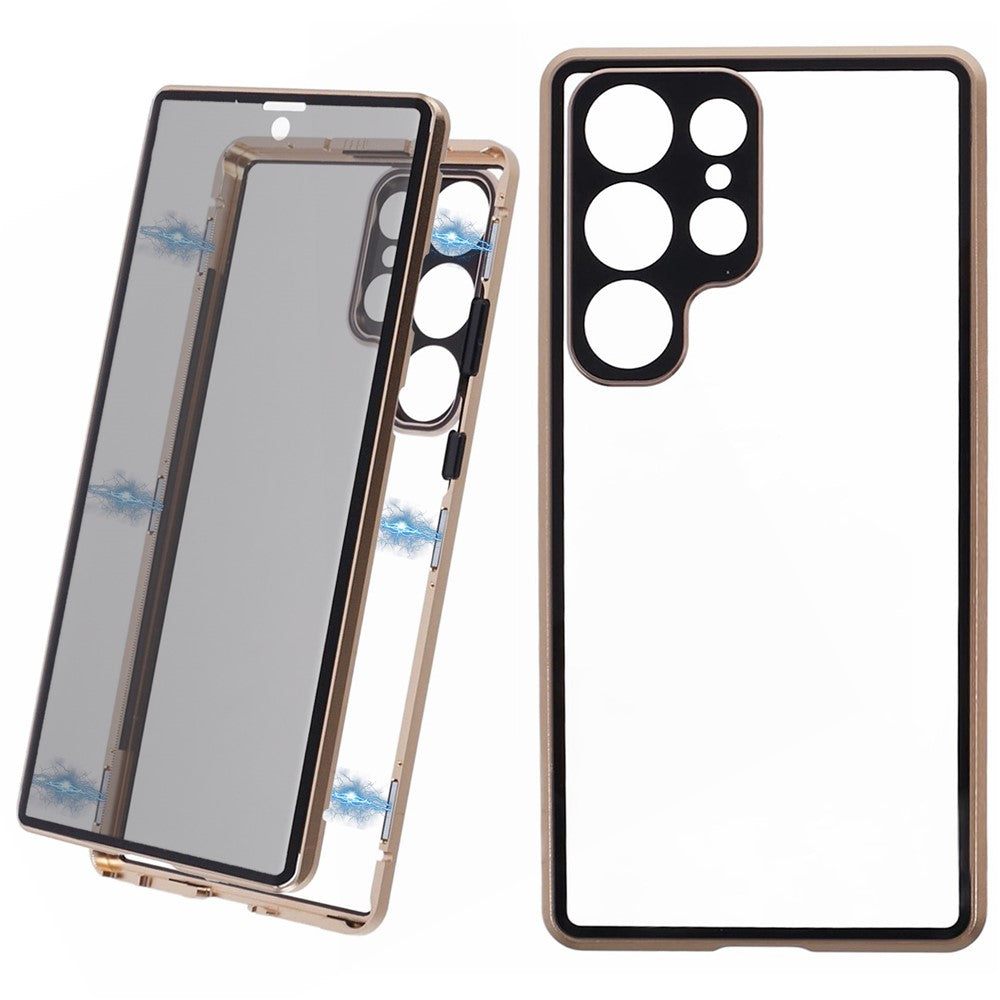 Galaxy S23 Ultra Anti-Spy-Hülle mit gehärtetem Glas