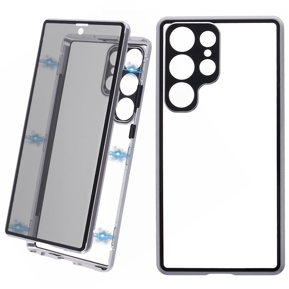 Galaxy S23 Ultra Anti-Spy-Hülle mit gehärtetem Glas