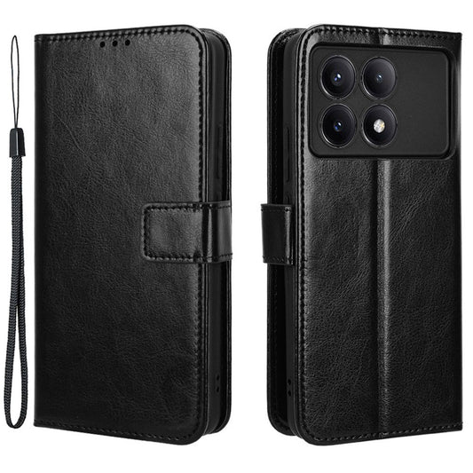 For Xiaomi Redmi K70E 5G / Poco X6 Pro 5G Wallet Case 3 Card Slots TPU Interior Protective Cover