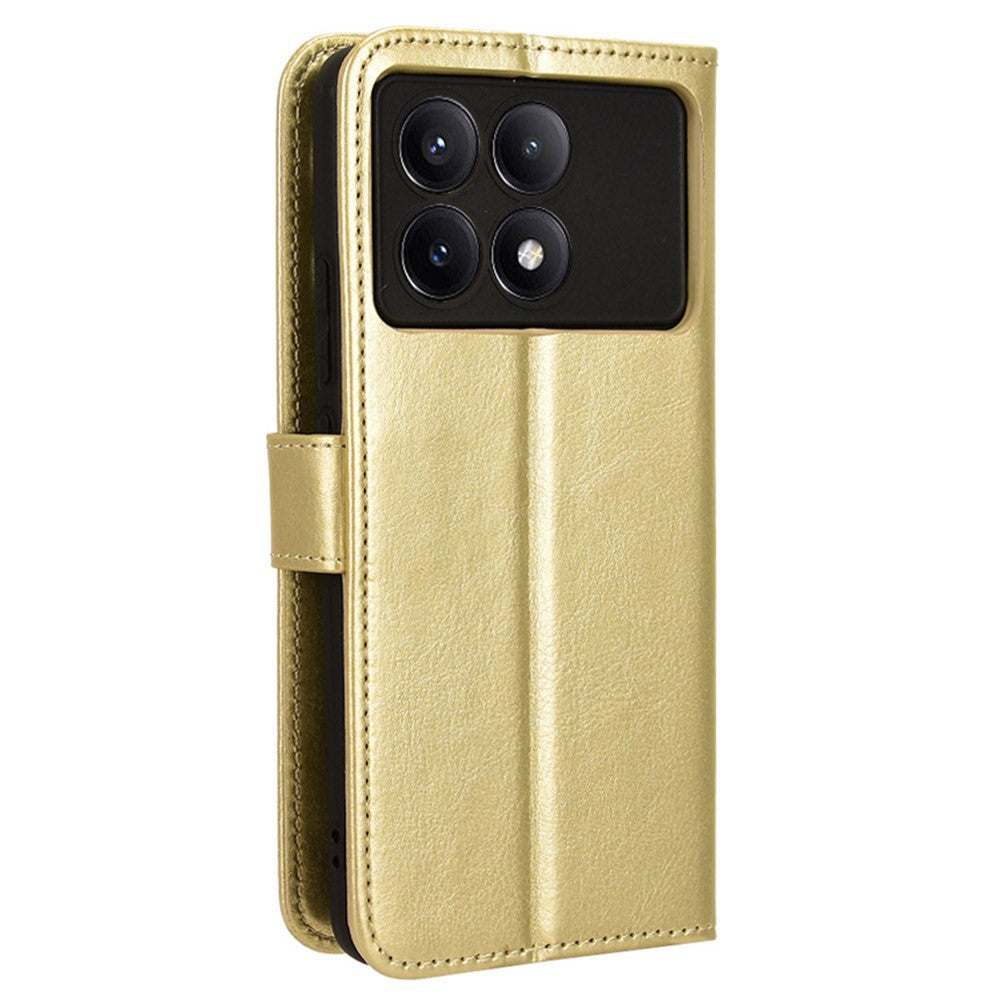 For Xiaomi Redmi K70E 5G / Poco X6 Pro 5G Wallet Case 3 Card Slots TPU Interior Protective Cover