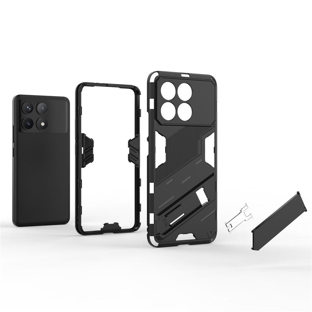 For Xiaomi Poco F6 Pro 5G / Redmi K70 5G / K70 Pro 5G Case TPU+PC Phone Cover Built-In Kickstand