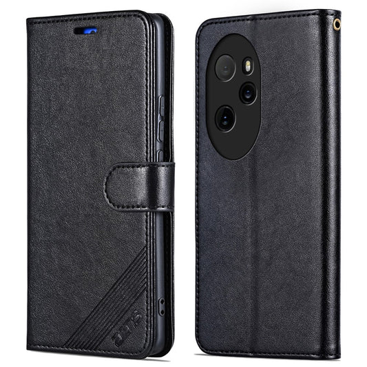 Honor 100 Pro 5G Handyhülle – AZNS Ledertasche mit Schaffellstruktur, Brieftaschen